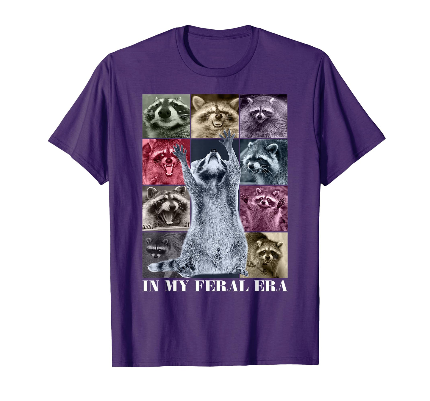 In My Feral Era Funny Raccoon Animal Meme Racoons Team Trash T-Shirt