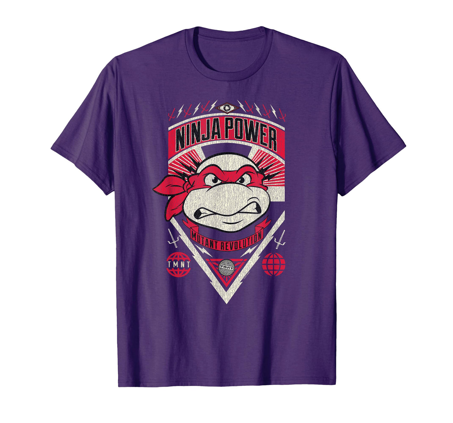 TMNT Raphael Ninja Power Poster Classic Cartoon T-Shirt