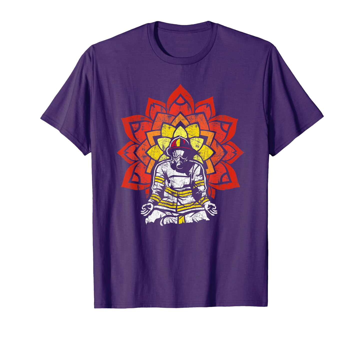 Firefighter Yoga TShirt for a Calm Down Firefighter T-Shirt