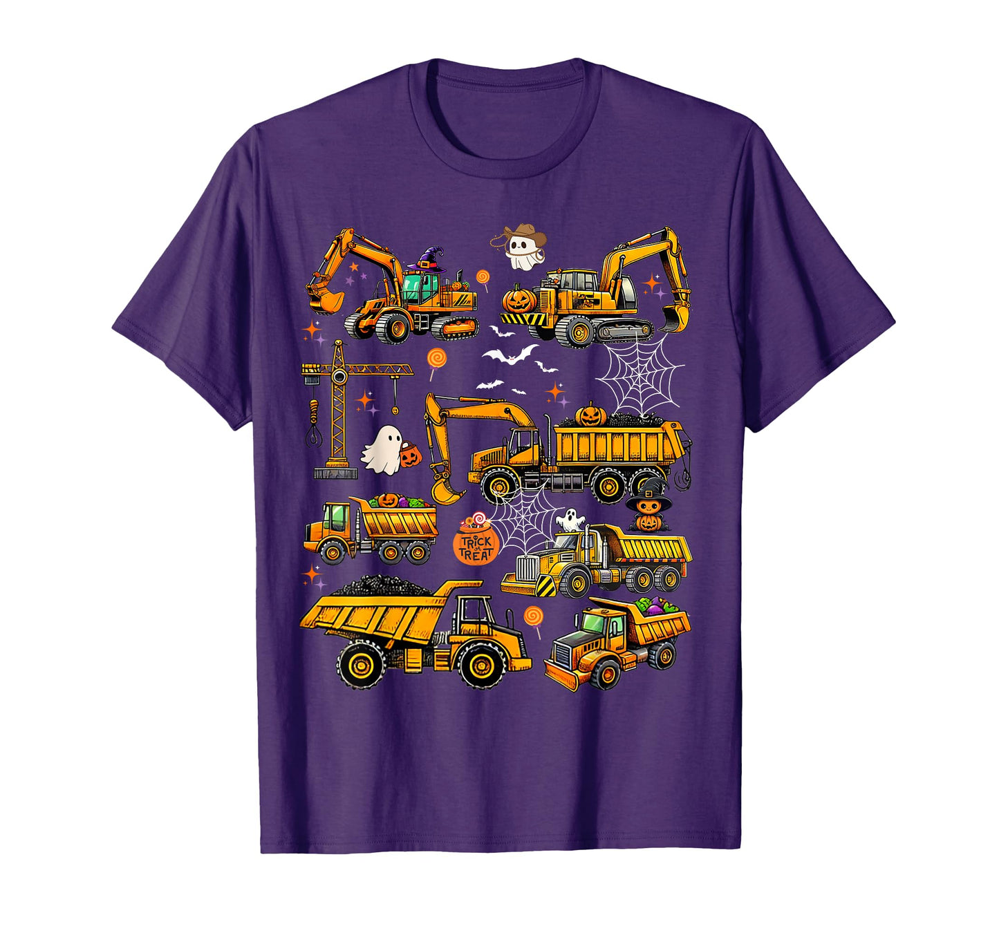 Halloween Construction Trucks Halloween Costume Boys Toddler T-Shirt