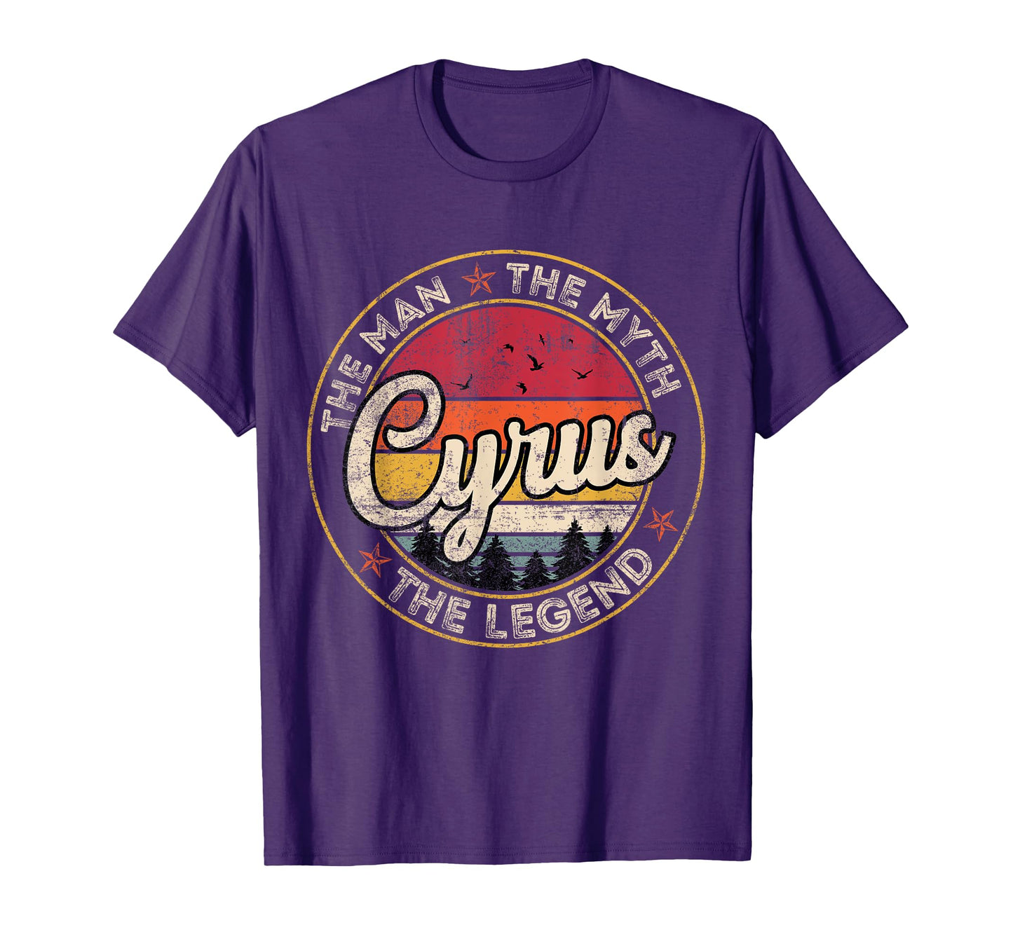 Cyrus The Man The Myth The Legend Personalized Name T-Shirt