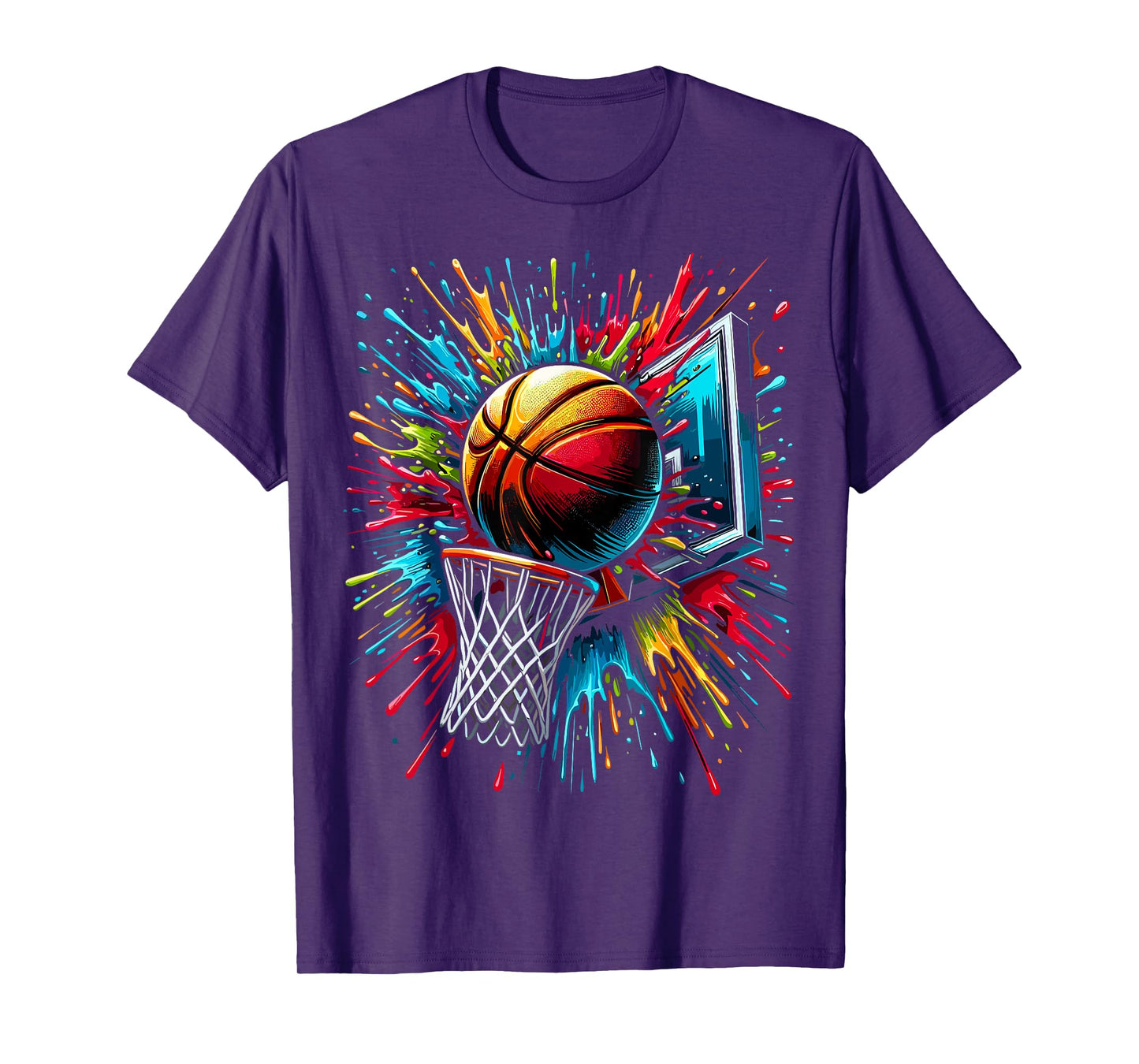 Colorful Basketball Hoop T-Shirt