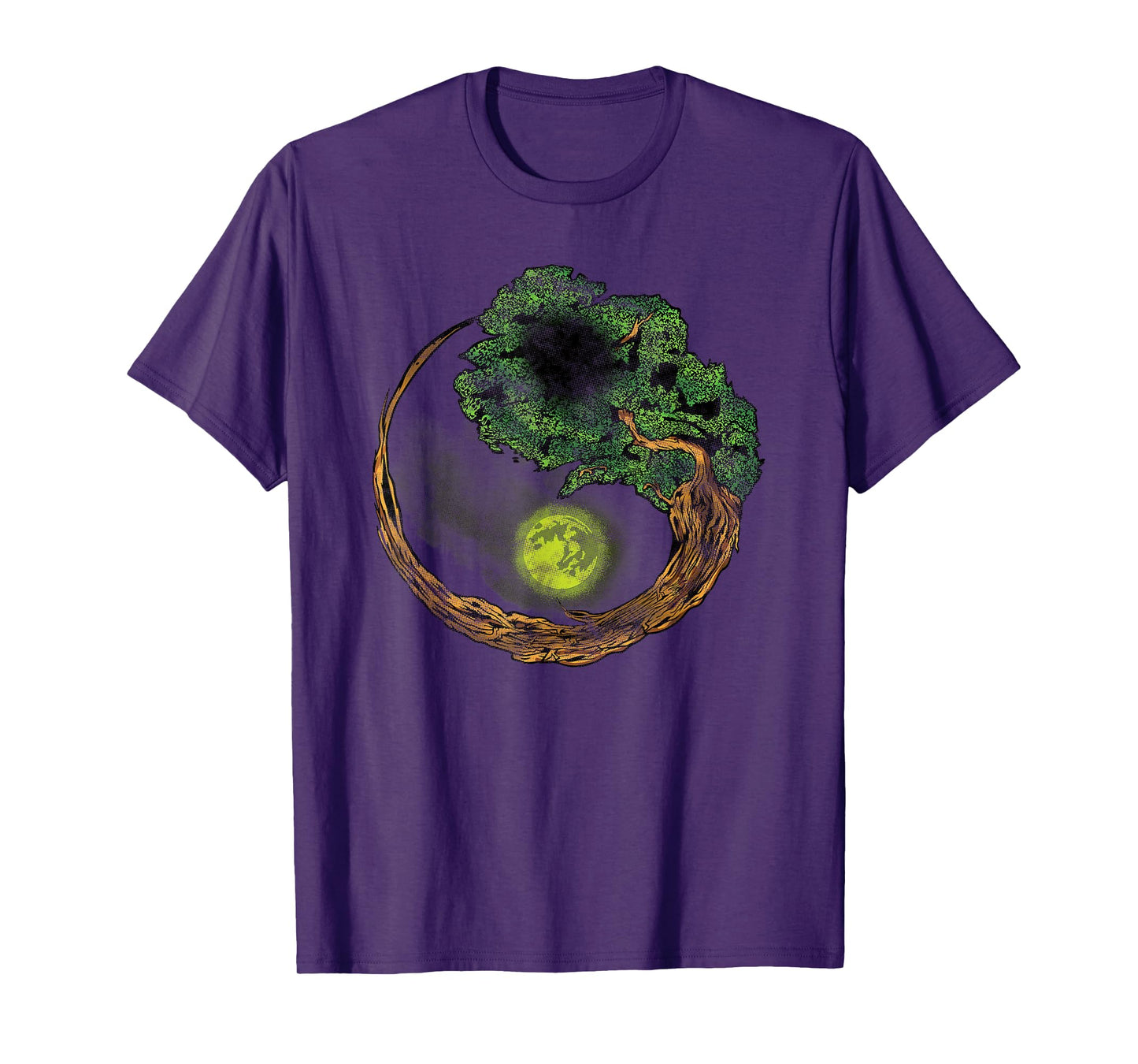 Yin Yang Bonsai Tree Japanese Buddhist Zen T-Shirt