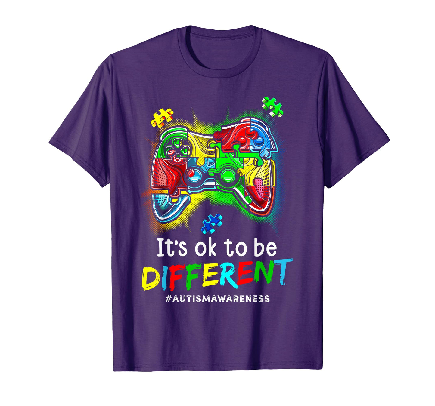 Autism Awareness Men Kids Boys Autism Video Game Month T-Shirt