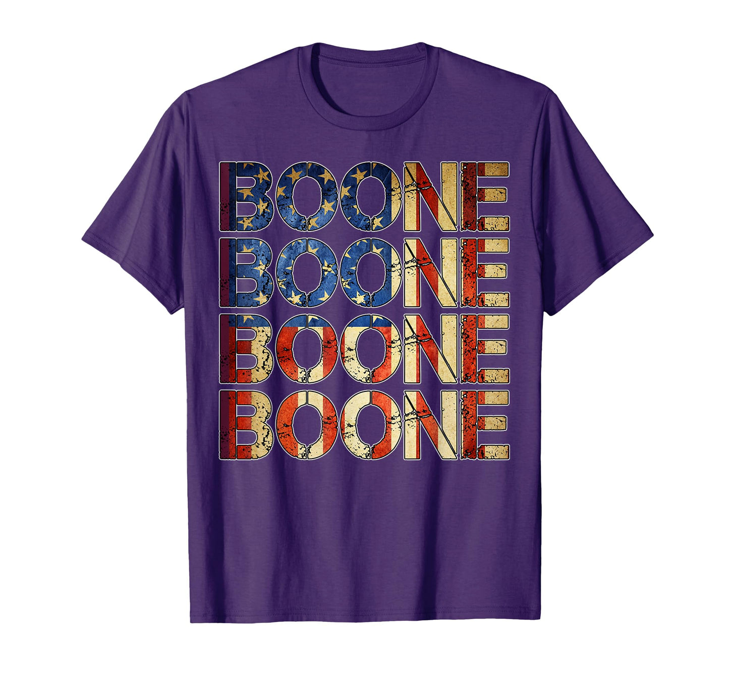 Boone Family Name I Love Boone Personalized Vintage T-Shirt