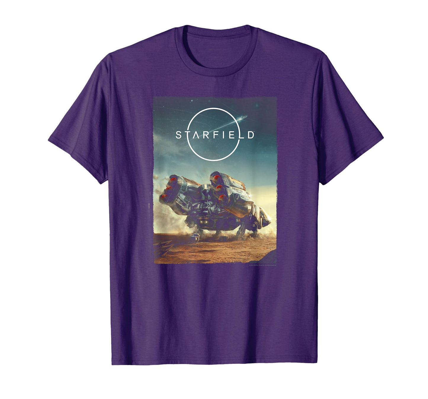 Starfield Spaceship Frontier Video Game T-Shirt