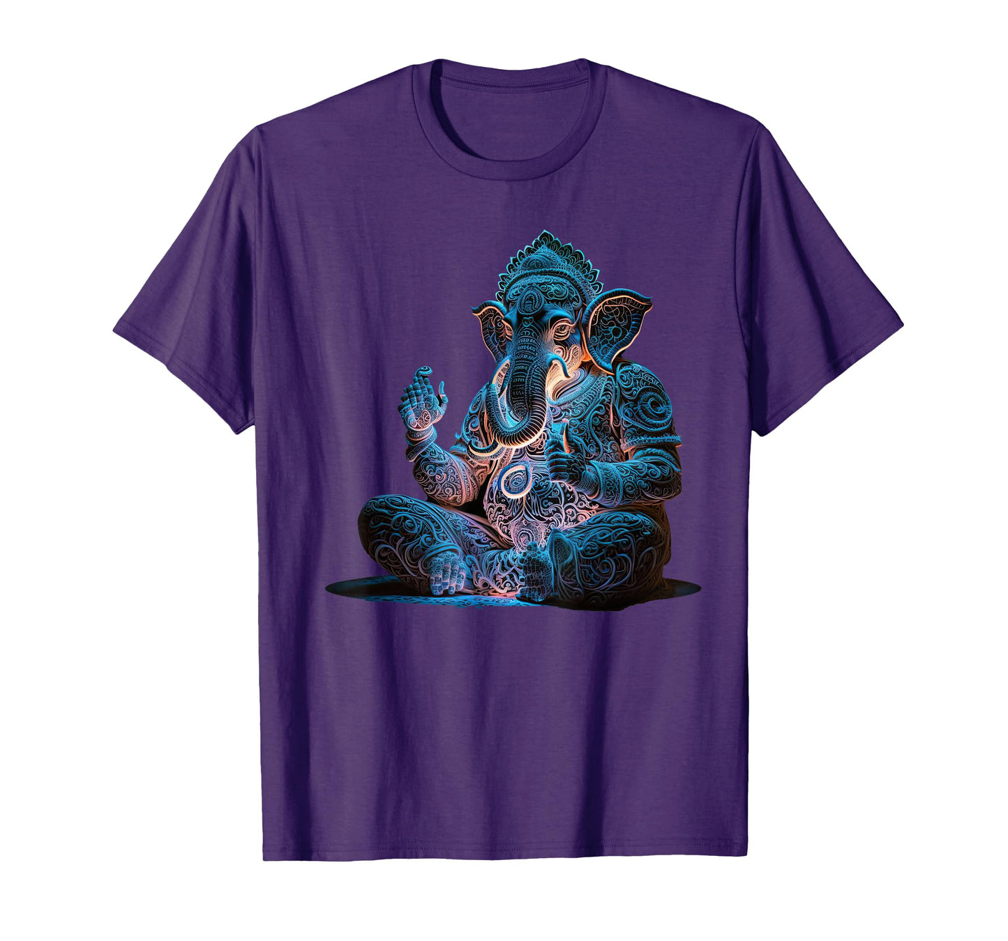 Ganesh Elephant Hindu Yoga Spiritual Meditation. T-Shirt