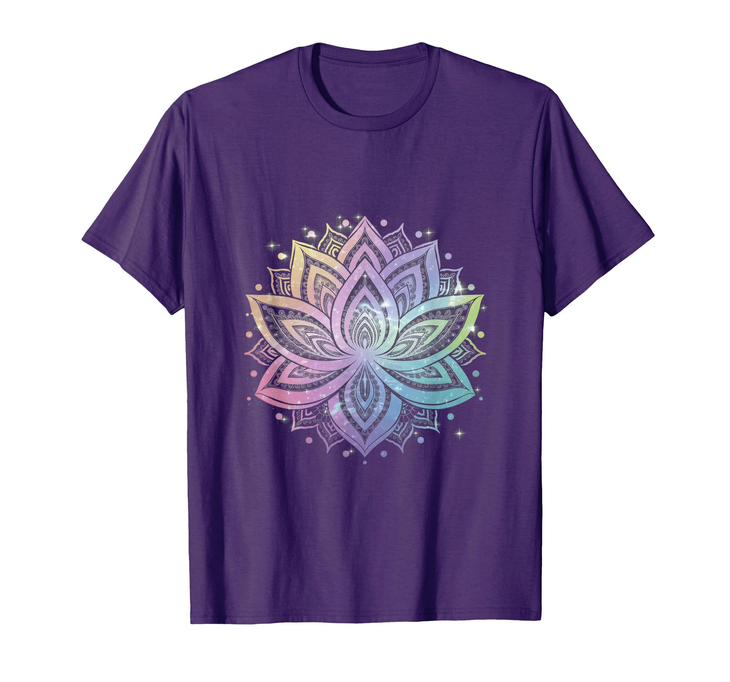 Bohemian Rainbow Lotus Flower Yoga Lotus flower T-Shirt