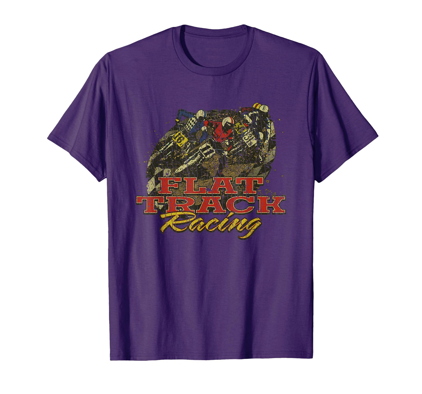 Vintage Flat Track Motorcycle Racing 1974 Dirt Biker T-Shirt