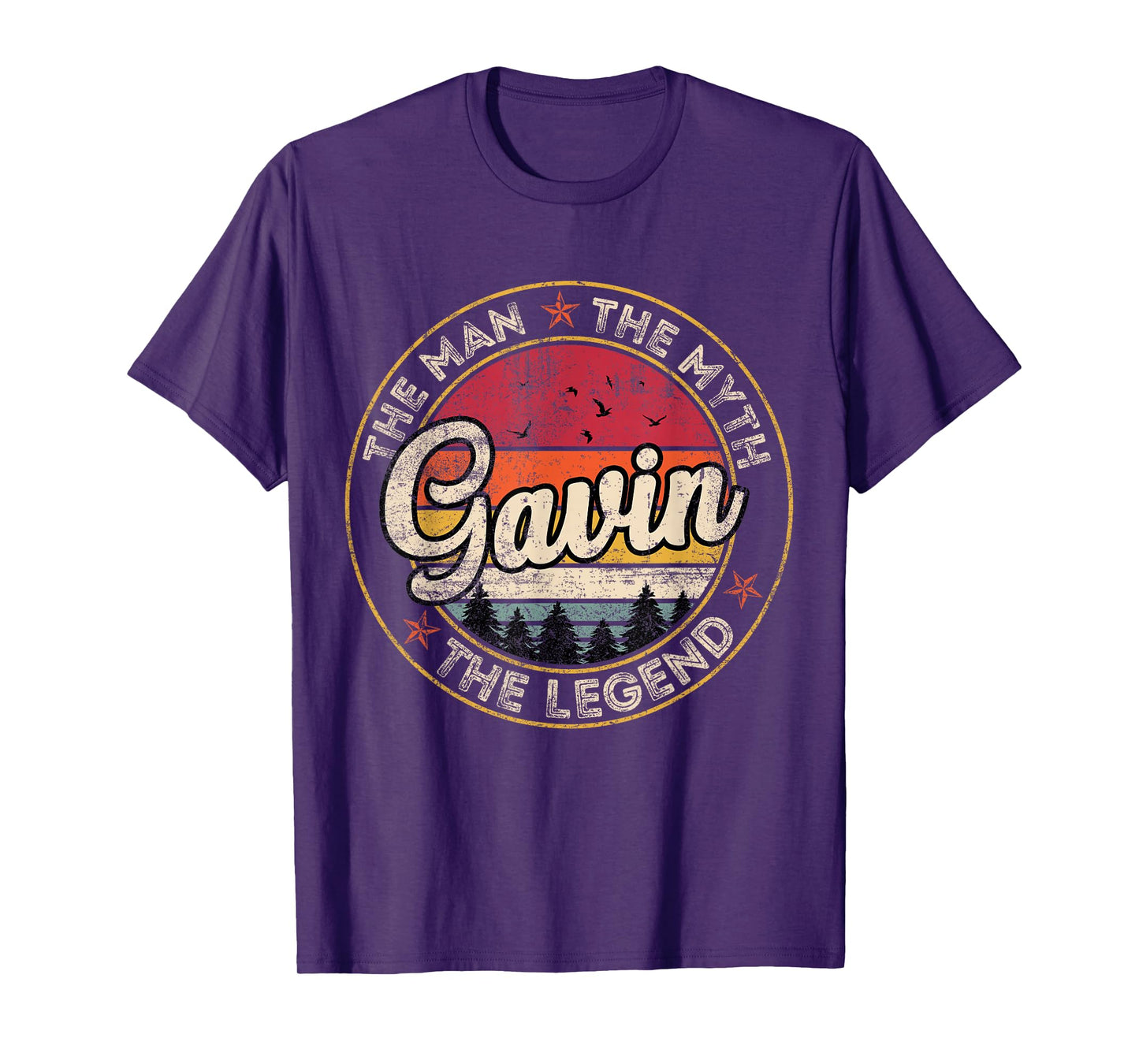 Gavin The Man The Myth The Legend Personalized Name T-Shirt