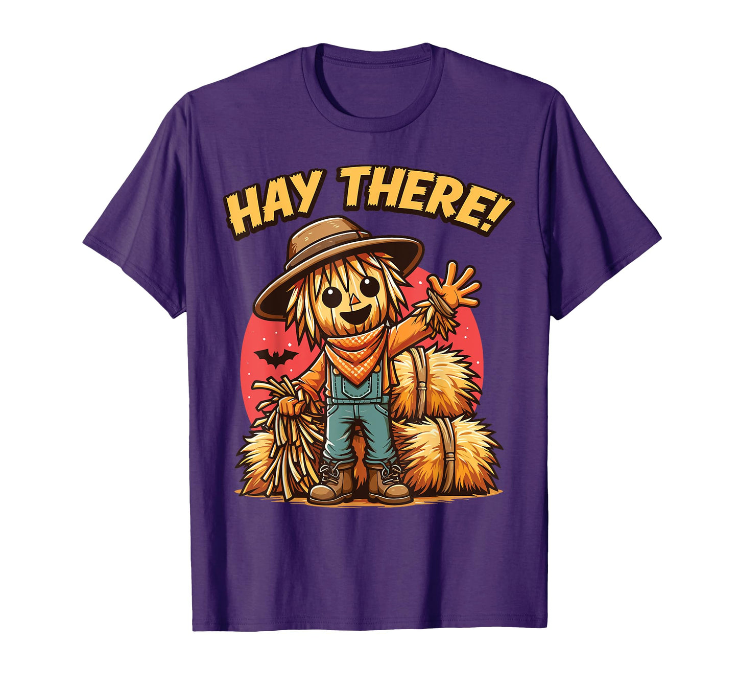Hay There Funny Scarecrow Halloween T-Shirt