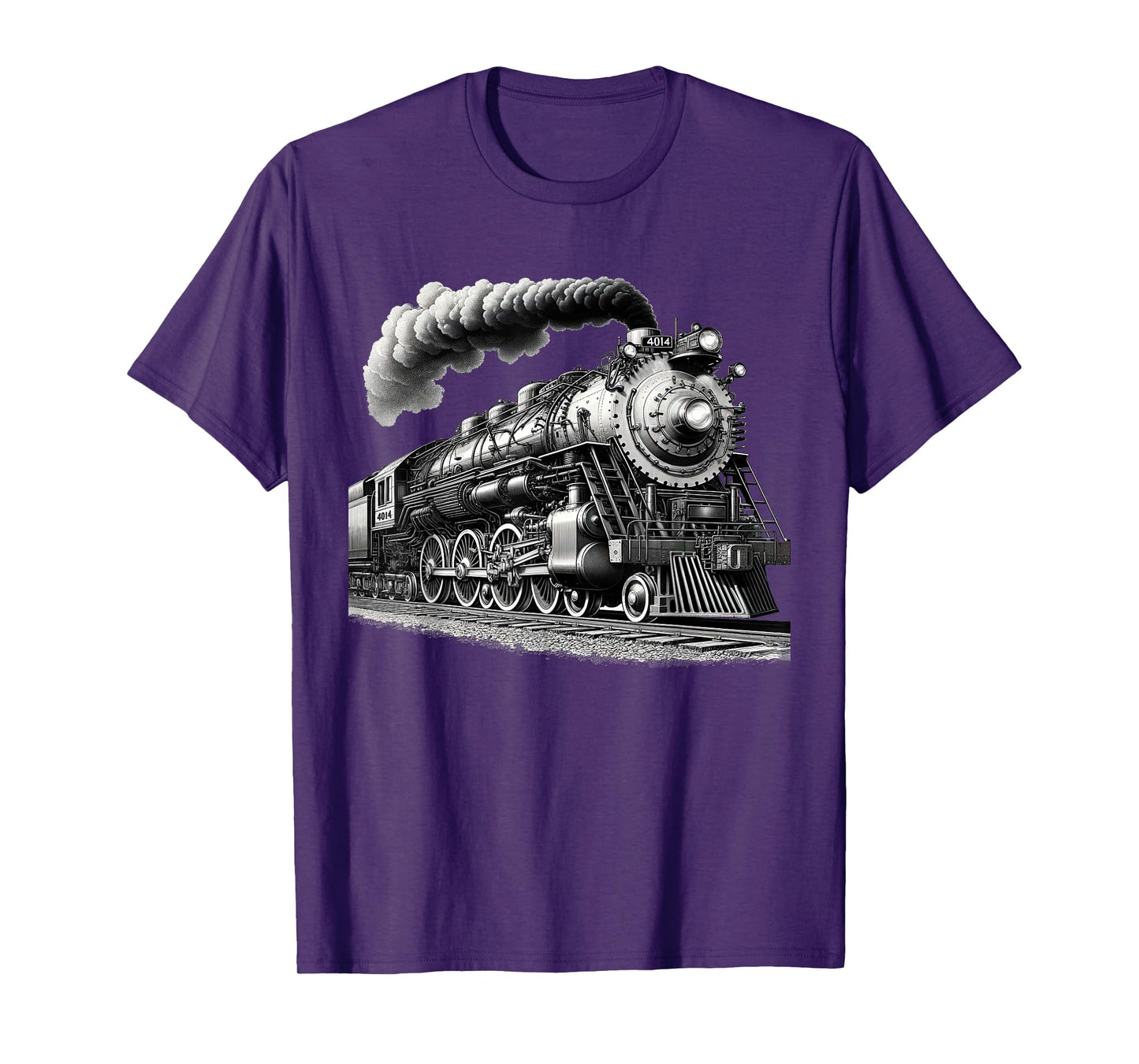 Steam Locomotive Train Vintage 1940s Style Engine Railroad T-Shirt
