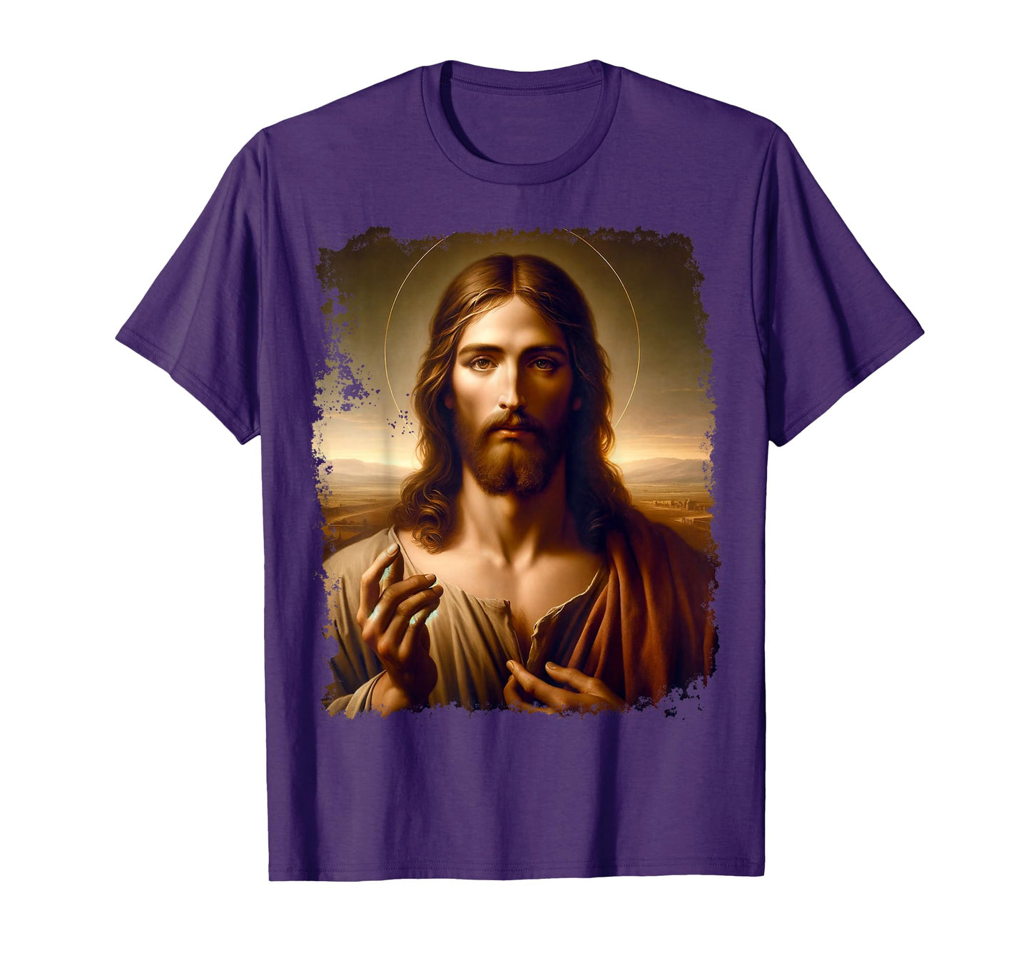 Renaissance Jesus Christ Spiritual Leader Portrait Art T-Shirt