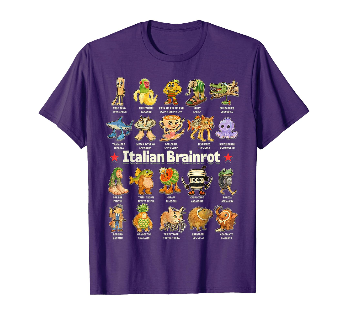 Tralalero Tralala Shark FUNNY Italian Brainrot Meme Tee T-Shirt