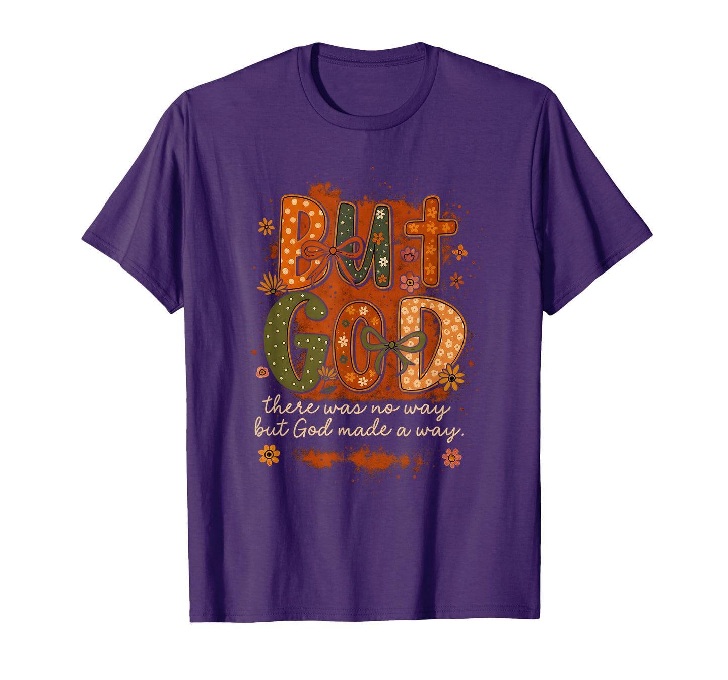 But God Made a Way Vintage Christian Faith Quote T-Shirt