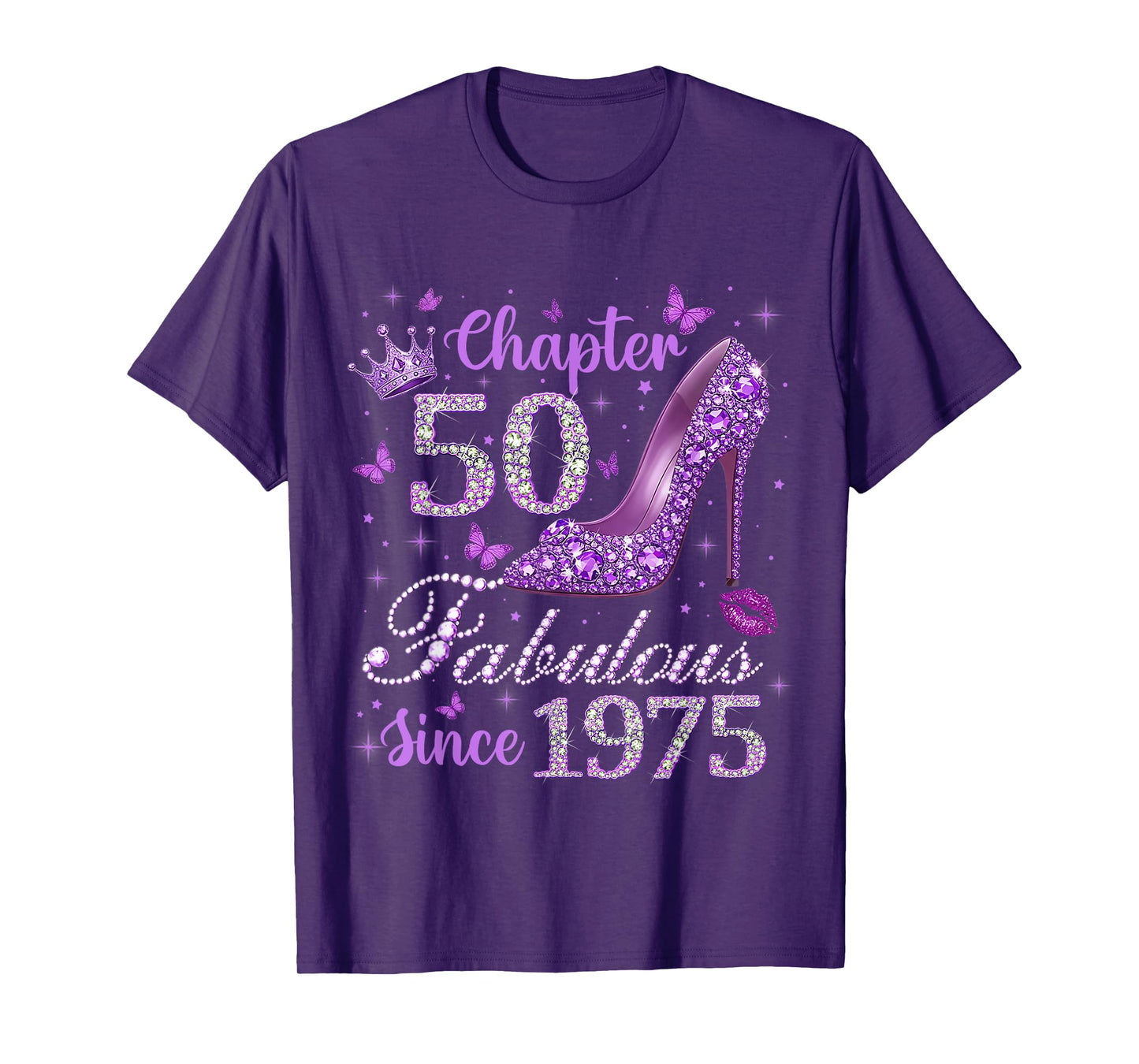 Chapter 50 Fabulous Since 1975 Funny 50th Birthday Women T-Shirt