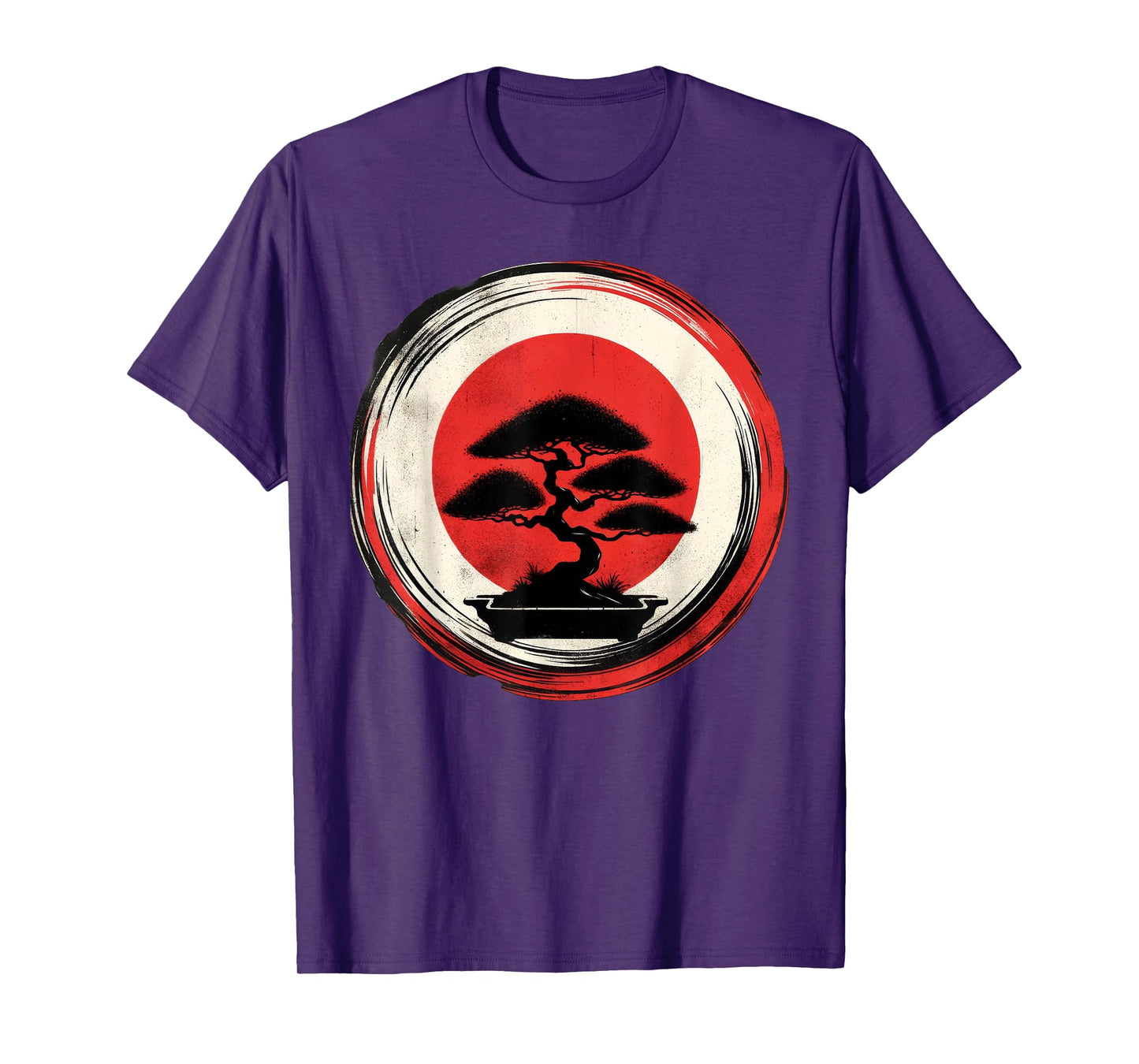 Japanese Bonsai Tree Zen Enso Circle T-Shirt