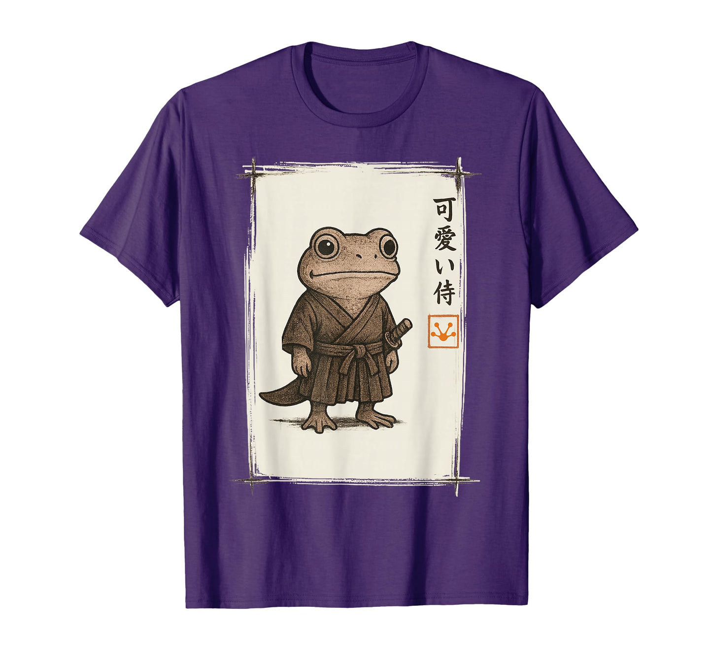Samurai Frog Japanese Art Anime Funny Gifts Men Women Kid T-Shirt