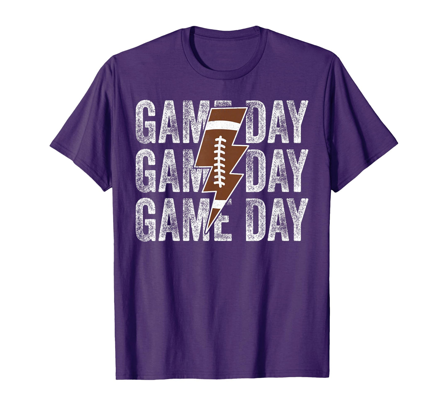 Game Day Football Lightning Bolt Touchdown Season T-Shirt