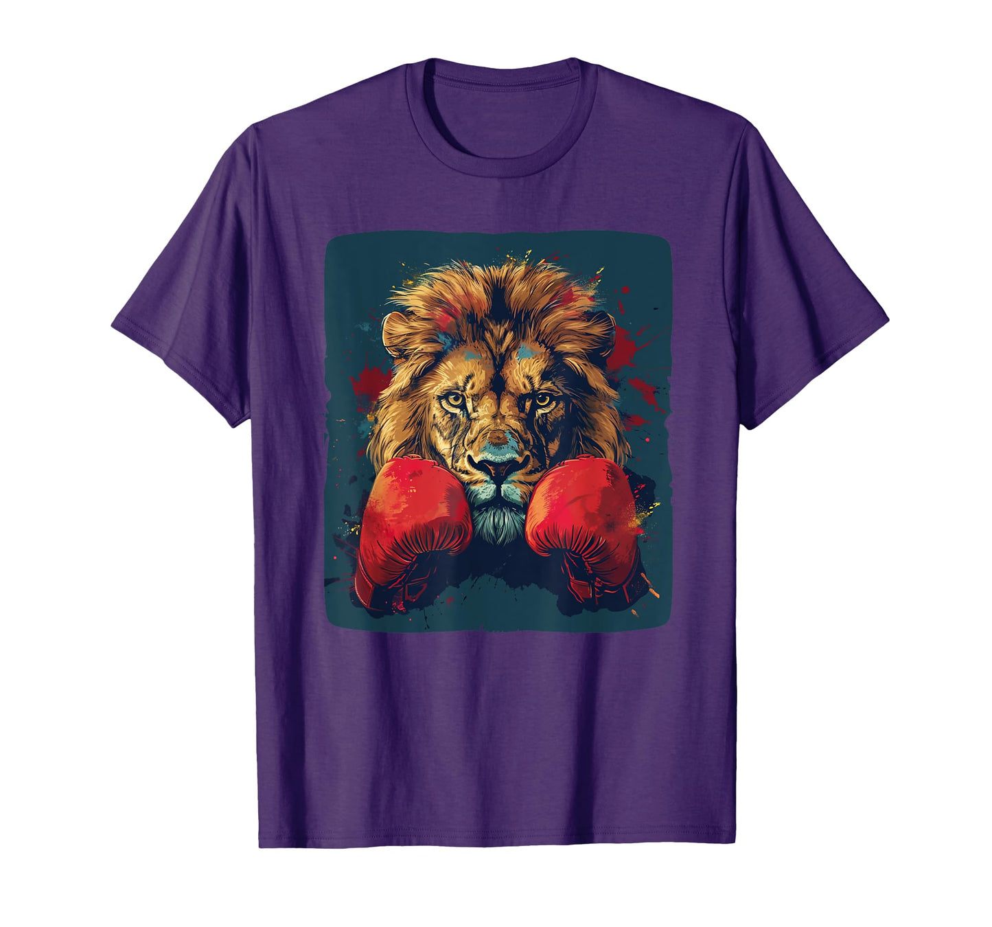 Cool lion with boxing gloves costume T-Shirt