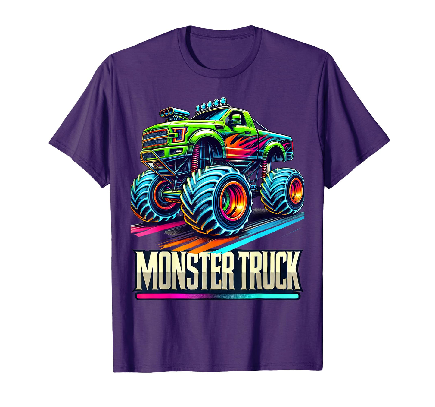 Monster Truck Birthday Party Retro Vintage Monster Trucks T-Shirt