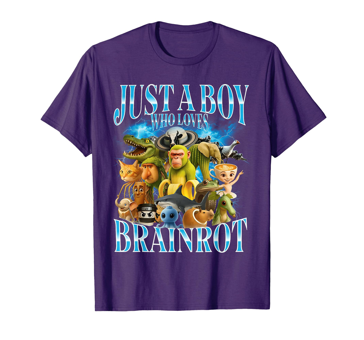 Just A Boy Who Loves Italian Brainrot T-Shirt