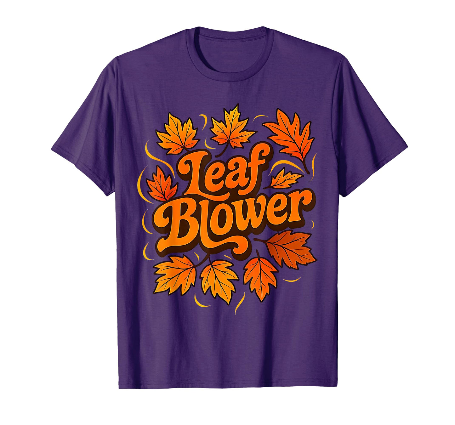 Funny Leaf Blower Fall Costume Couple Halloween Matching T-Shirt