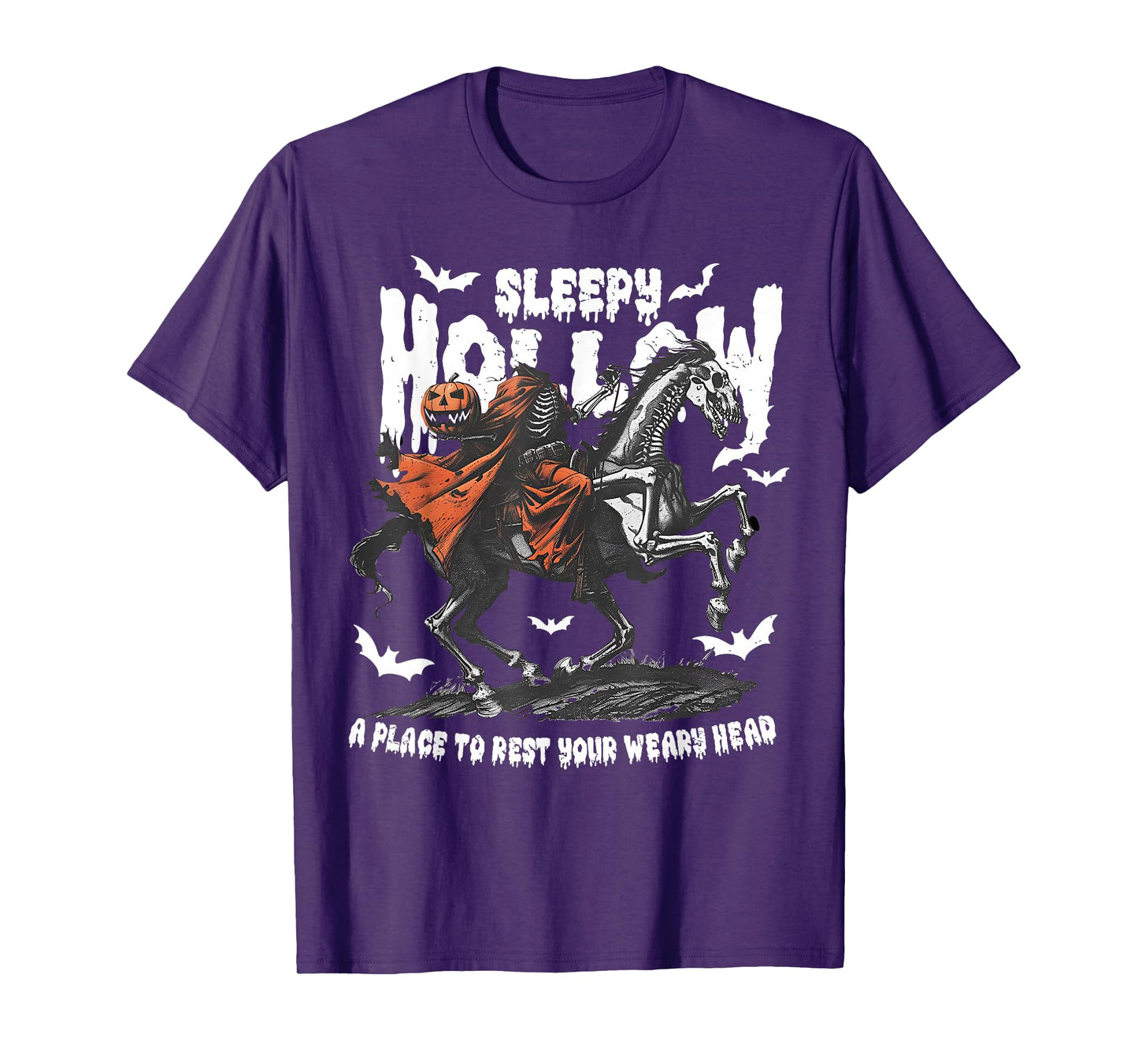 Halloween Sleepy Hollow Headless Horseman Jack O Lantern T-Shirt