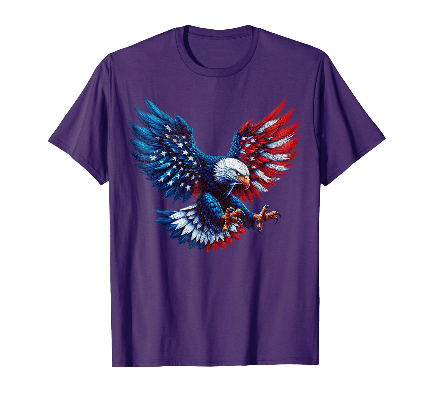 American Flag Bald Eagle Patriotic Eagle 4th of July USA T-Shirt