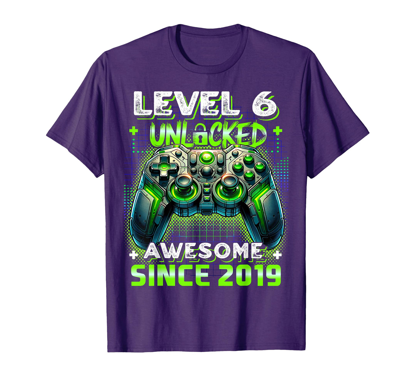 6th Birthday Boy Level 6 Gamer 6 Year Video Game Party T-Shirt