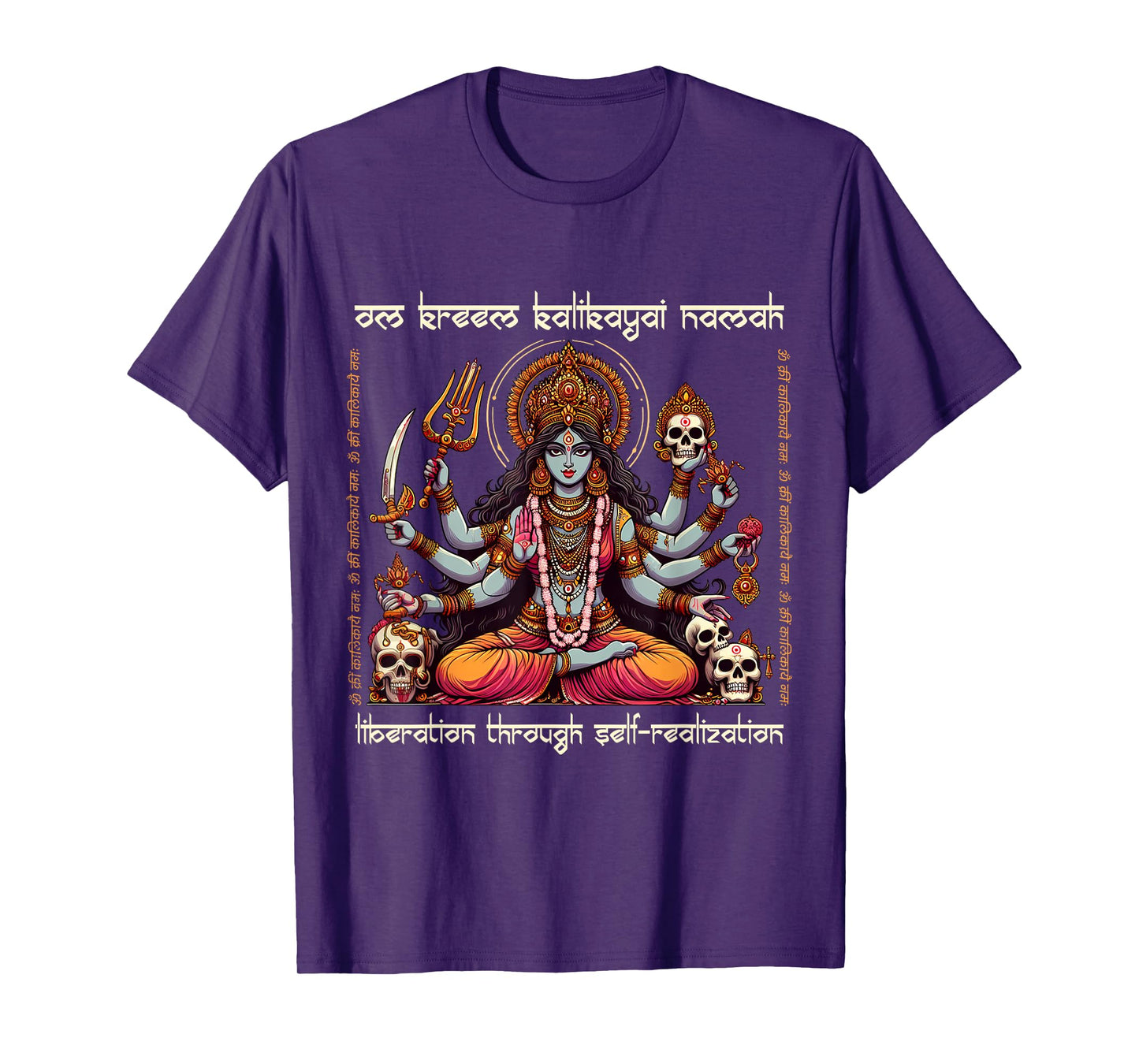 Kali Ma Divine Mother Hindu Goddess Om Kreem Kalikayai Namah T-Shirt