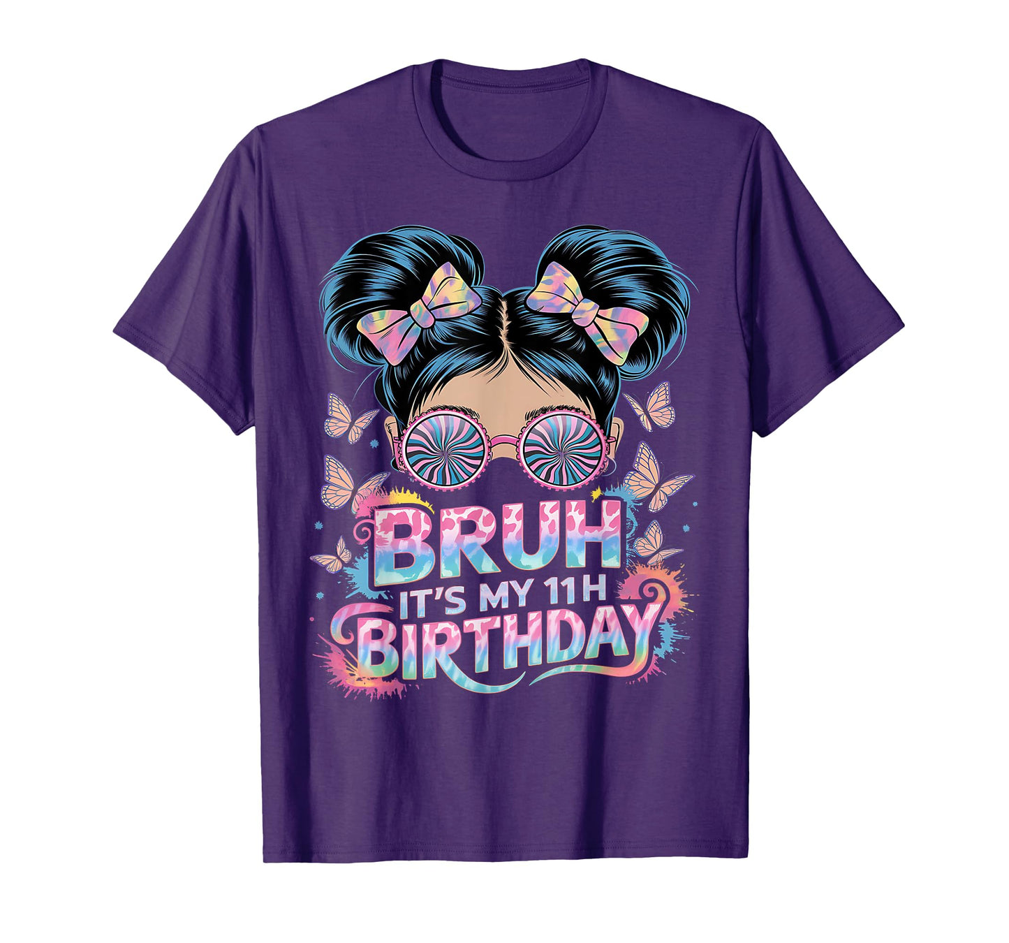 Bruh Its My 11th Birthday Shirt Girls 11 Year Old Birthday T-Shirt