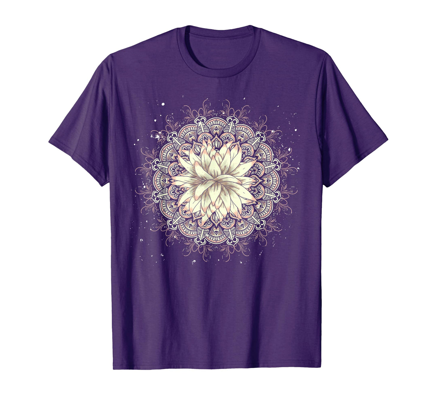 Buddhist Flower Blossom Prana Art Spiritual Lotus Mandala T-Shirt