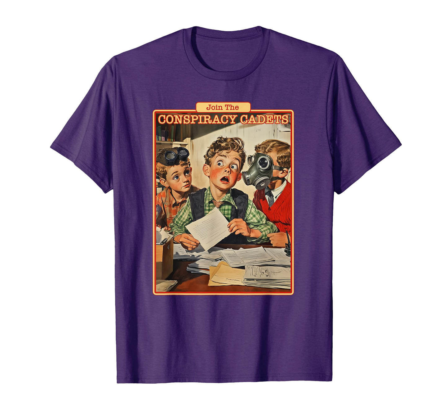 Join The Conspiracy Cadets Conspiracy Shirt - Adult Humor T-Shirt