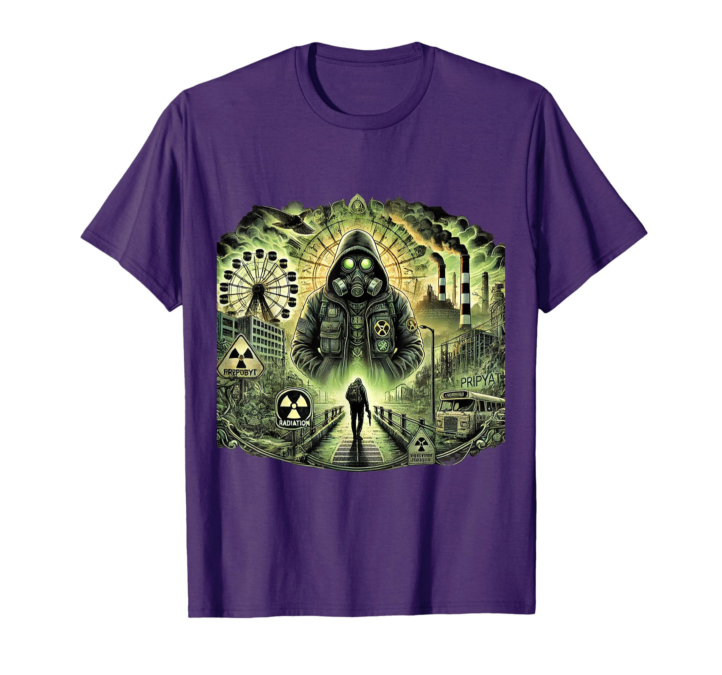 Chernobyl Radiation Zone, Abandoned Pripyat, Stalker Game T-Shirt