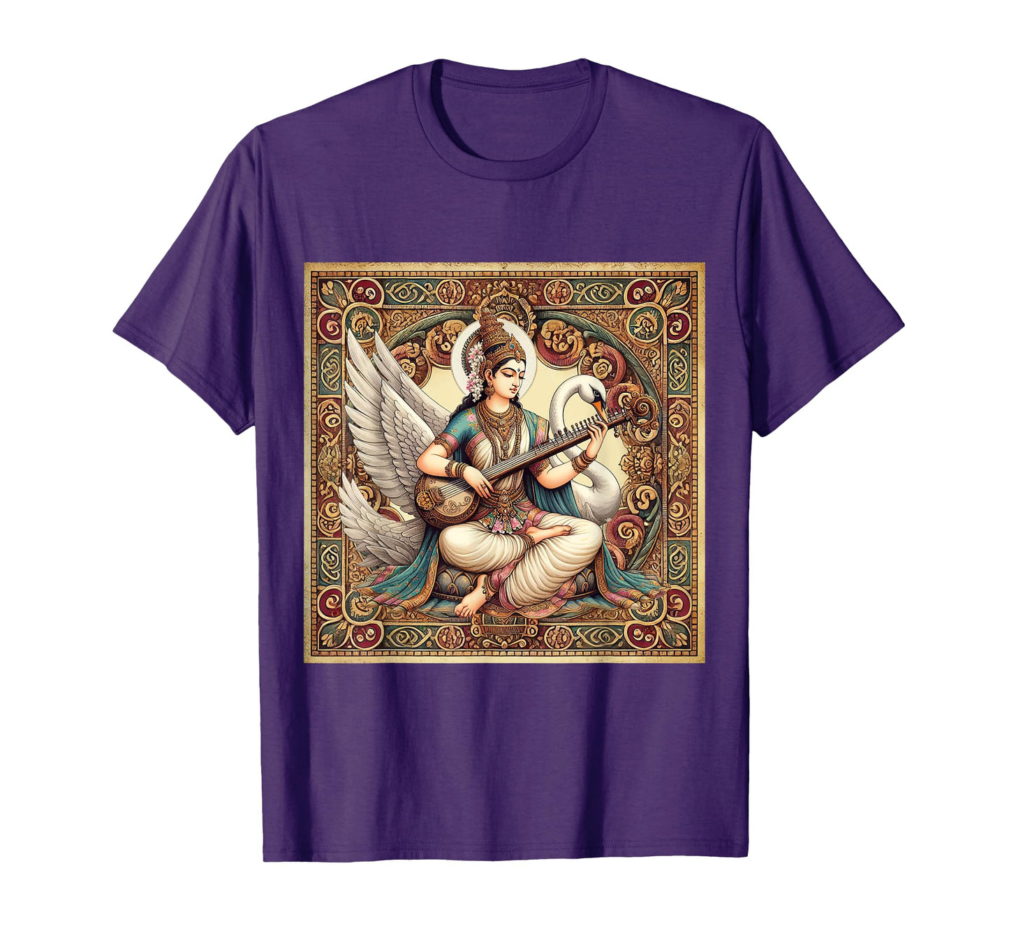 Hindu Goddess Saraswati Hinduism Mythology Vintage T-Shirt