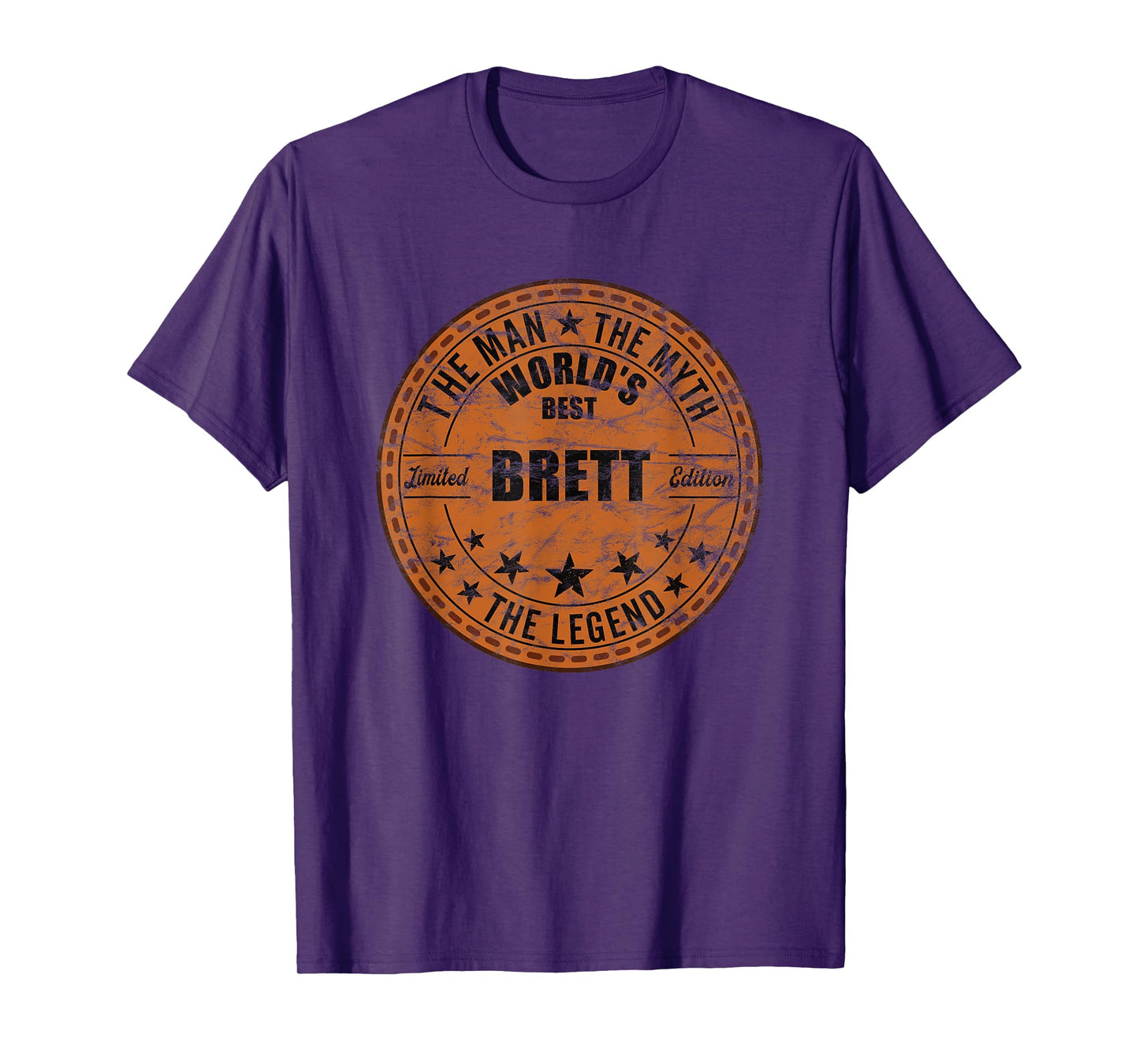 Mens Brett The Man The Myth The Legend First Name Brett T-Shirt