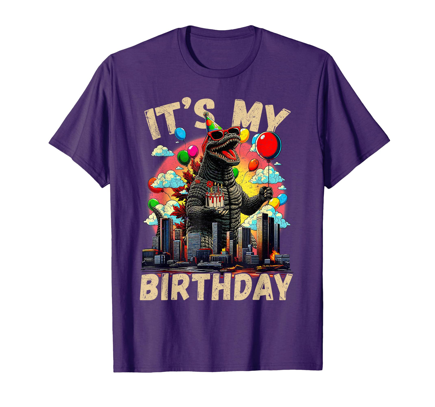 Kaiju Birthday Party Japan Monster Bday Dinosuar Decorations T-Shirt