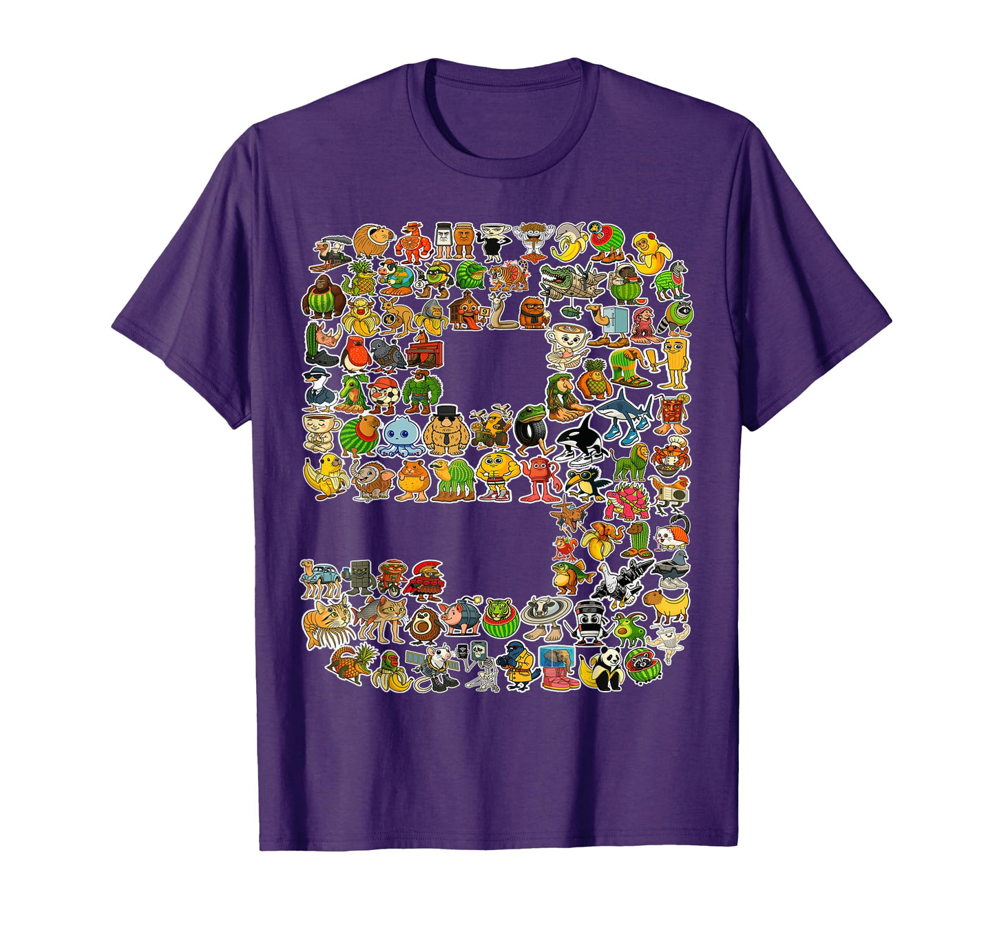 Italian-Brainrot 9th Birthday Kids 90 Brainrot Characters T-Shirt