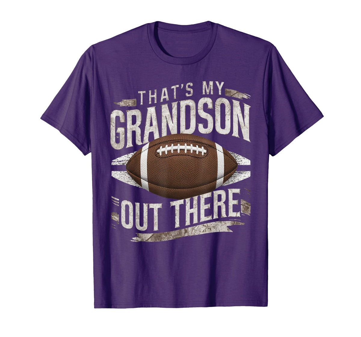 That's My Grandson Out There Funny Football Grandma Grandpa T-Shirt