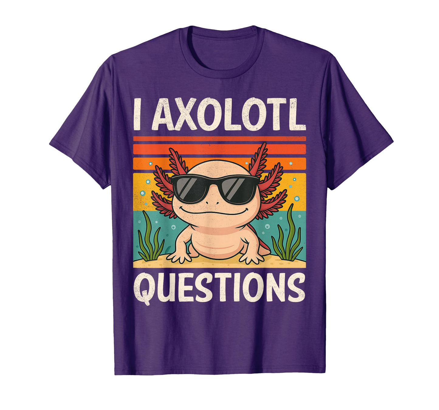 I Axolotl Questions Shirt Adults Youth Kids Retro Vintage T-Shirt