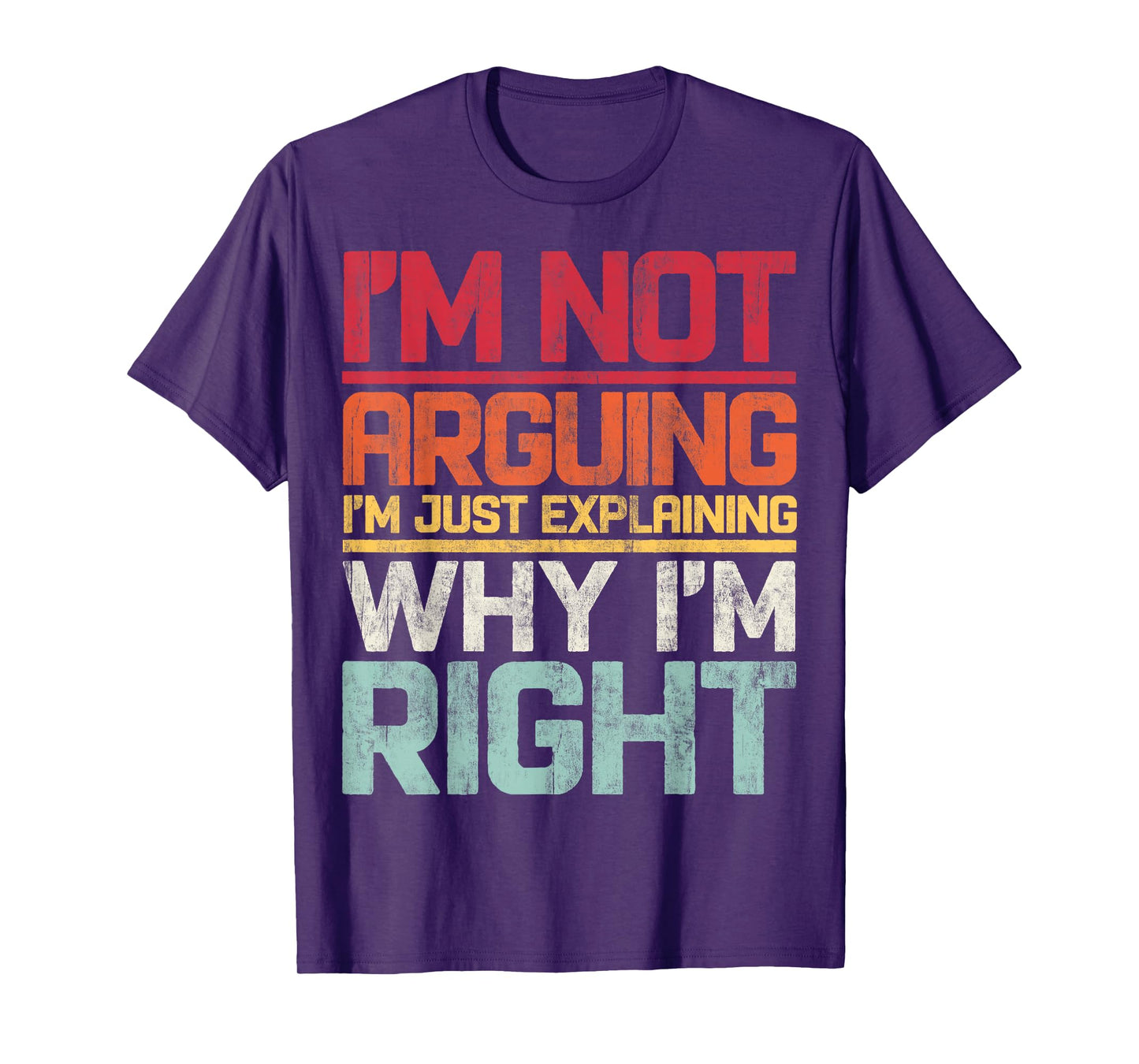 I'm not Arguing I'm Just Explaining Why i'm Right Retro T-Shirt