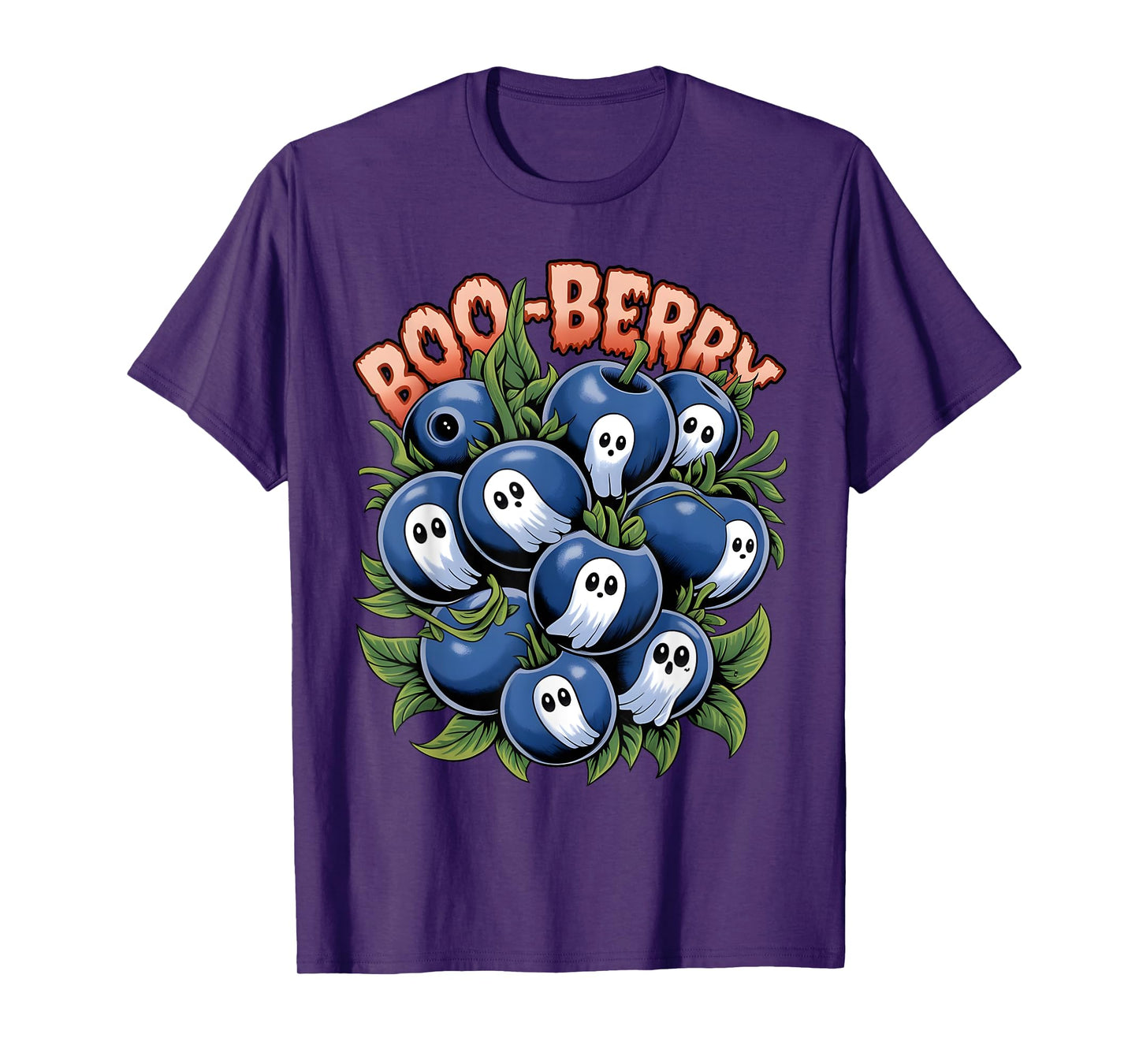 Boo Berry Blueberry Halloween Funny Ghost Costume Boys Girls T-Shirt