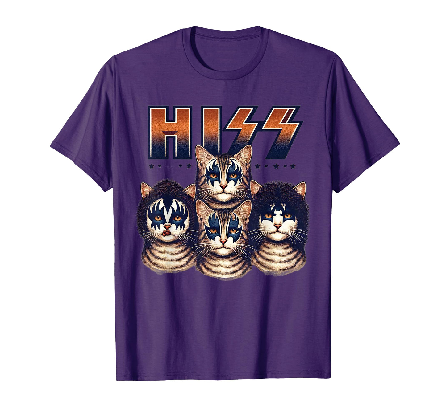 Hiss Cats Rock Kittens Rocking For Cat Lover Cat Mom Cat Dad T-Shirt