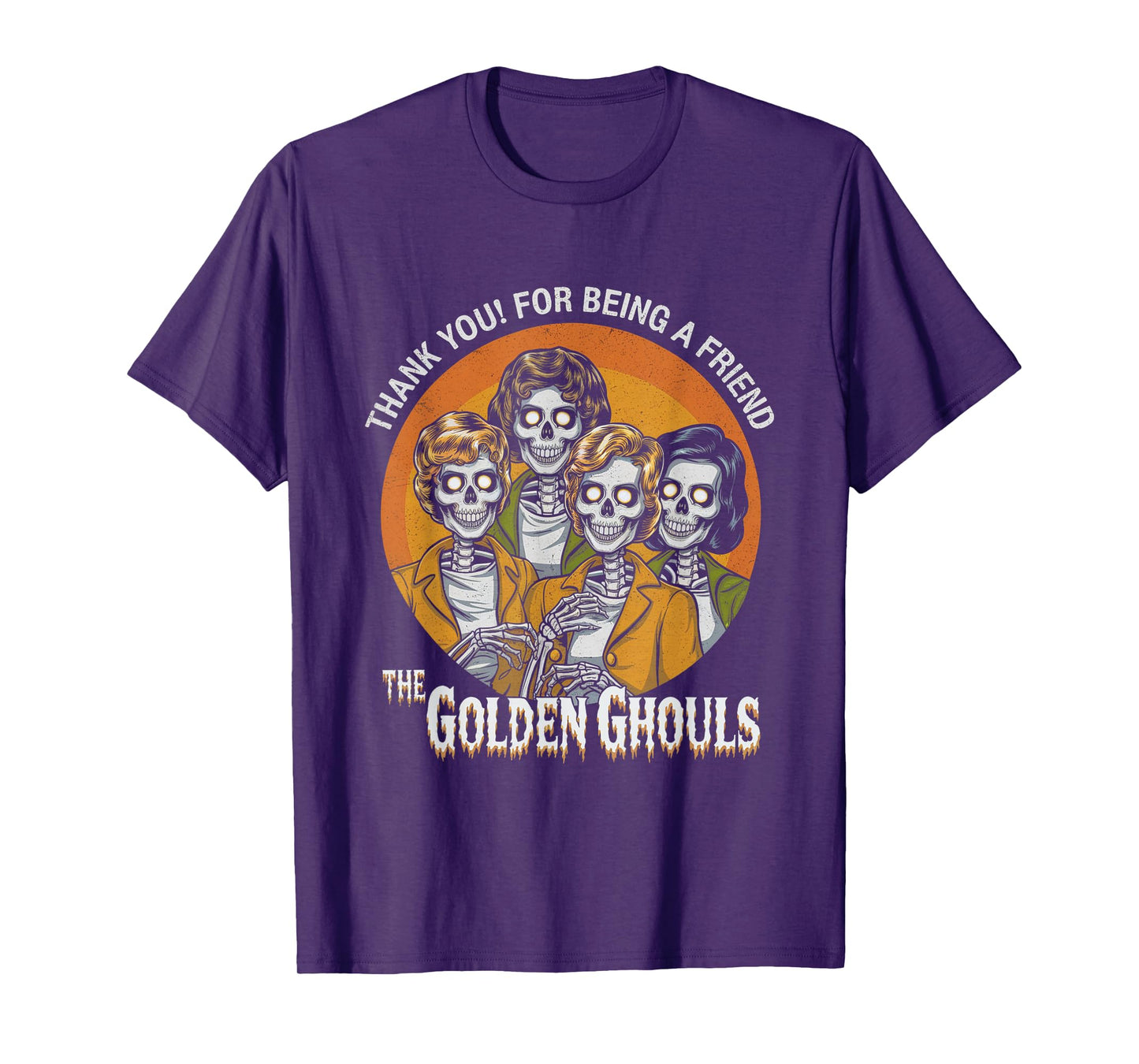 Vintage The Golden Ghouls Halloween For Men Women Halloween T-Shirt
