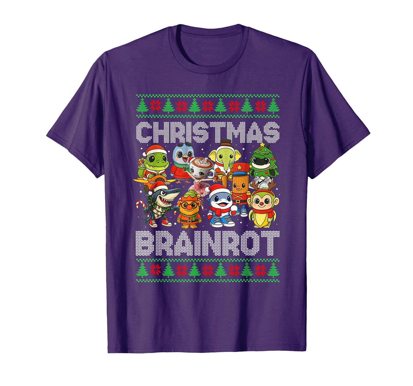 Funny Christmas Italian Brain Rot Italian Brainrot Boy Kids T-Shirt