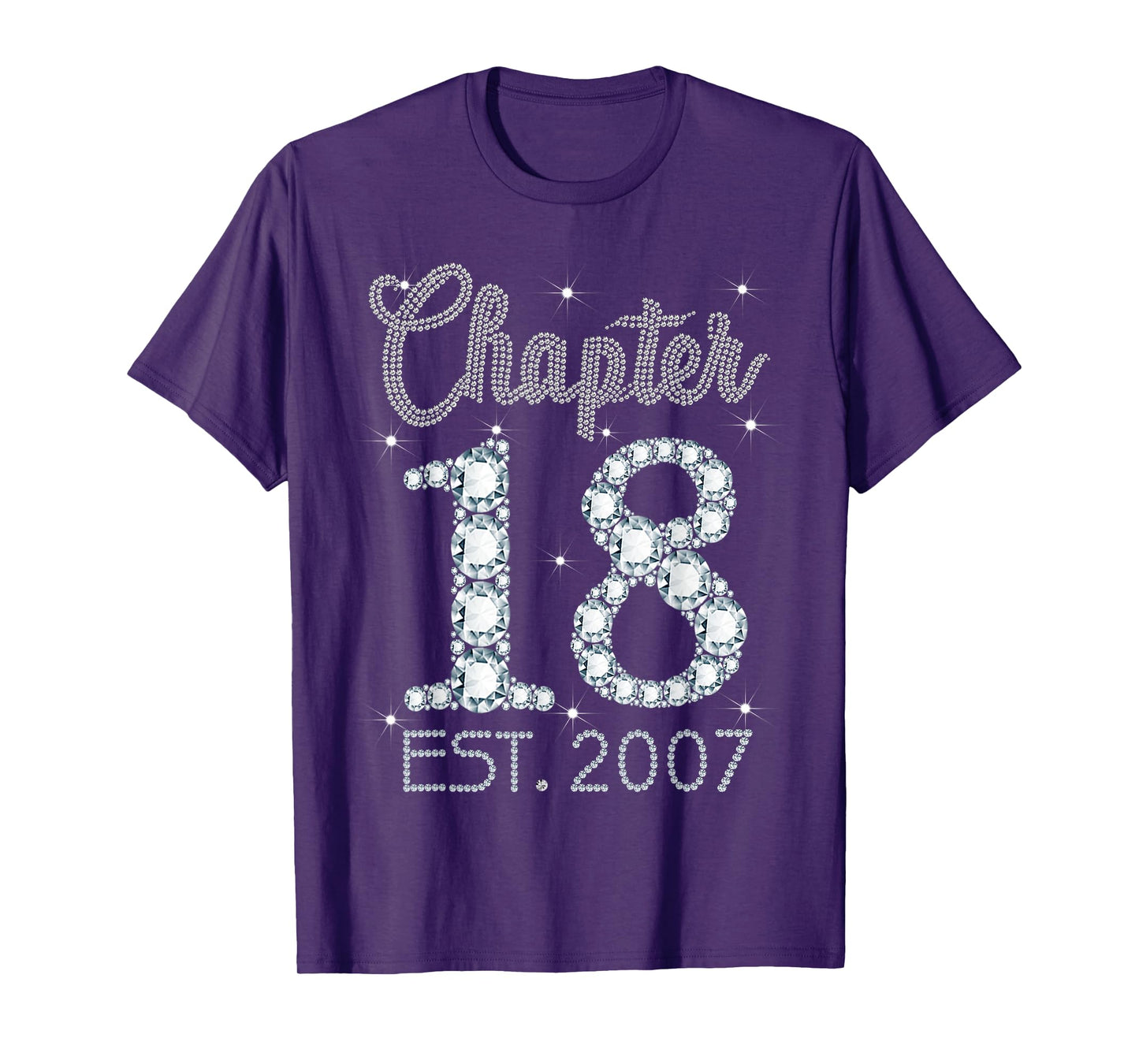 Chapter 18 EST 2007 Happy 18th Birthday Gift For Girls T-Shirt