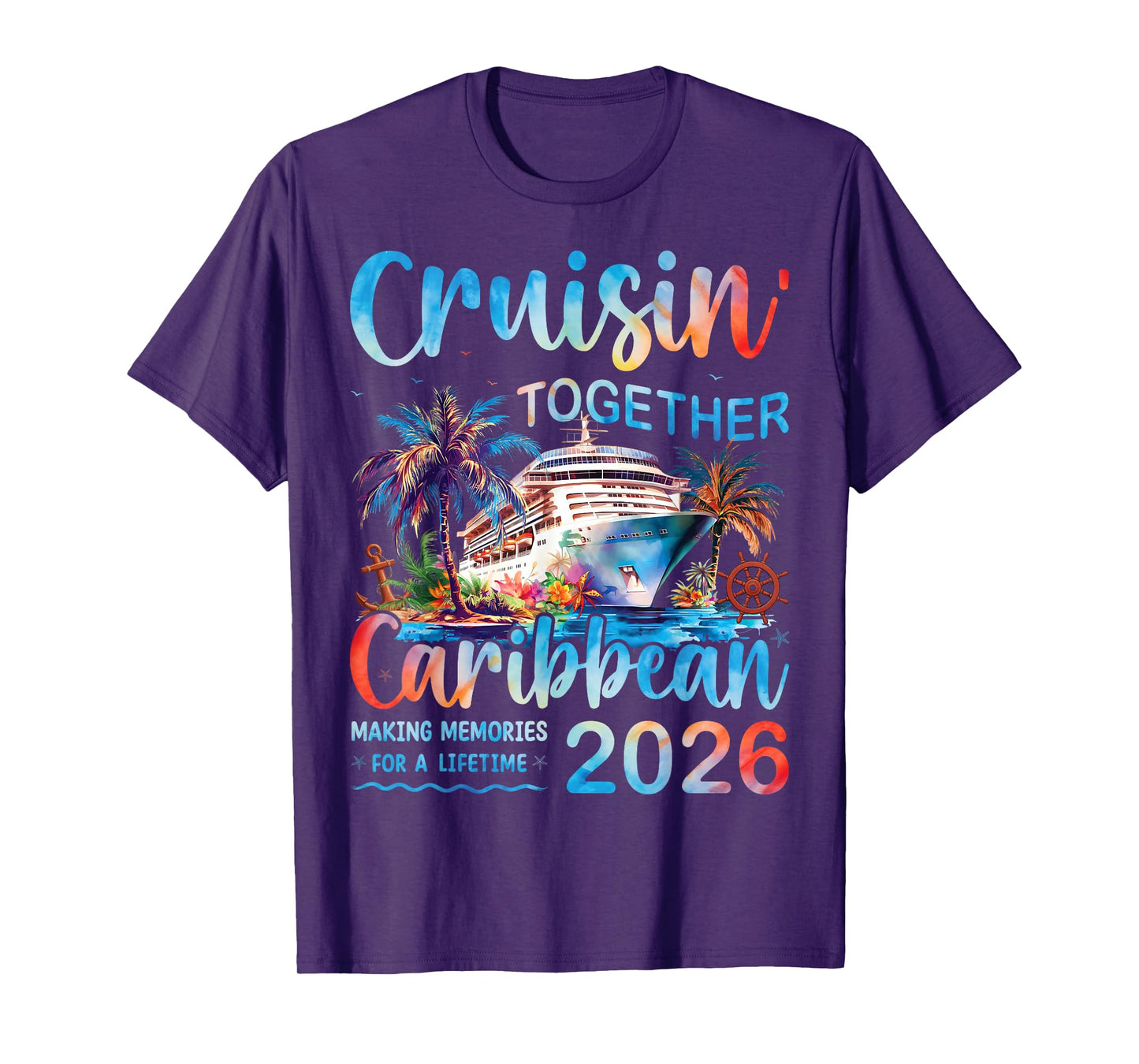 Caribbean Cruise 2026 Family Vacation Cruisin’ Together T-Shirt