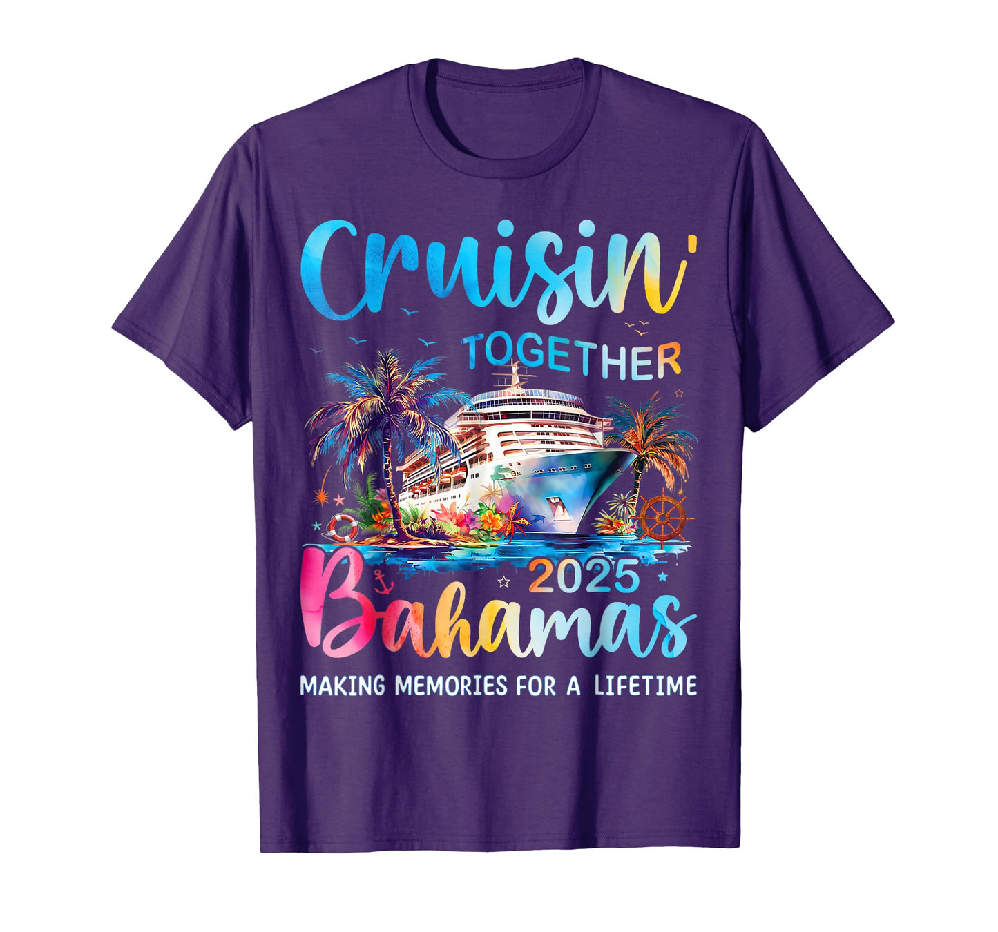 Cruisin Together Bahamas 2025 Family Cruise Bahamas Vacation T-Shirt