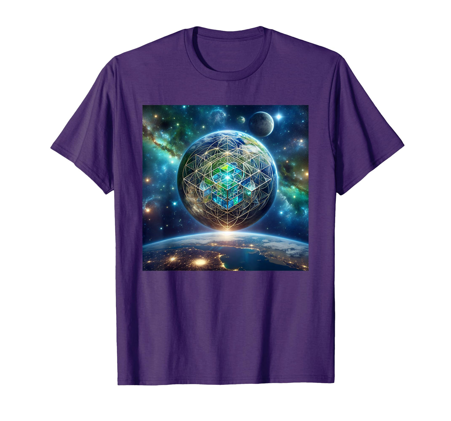 Arch Angel Metatron's Cube Sacred Geometry T-Shirt